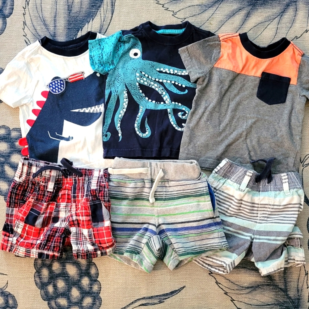 Kids' Graphic T-Shirts and Shorts Set